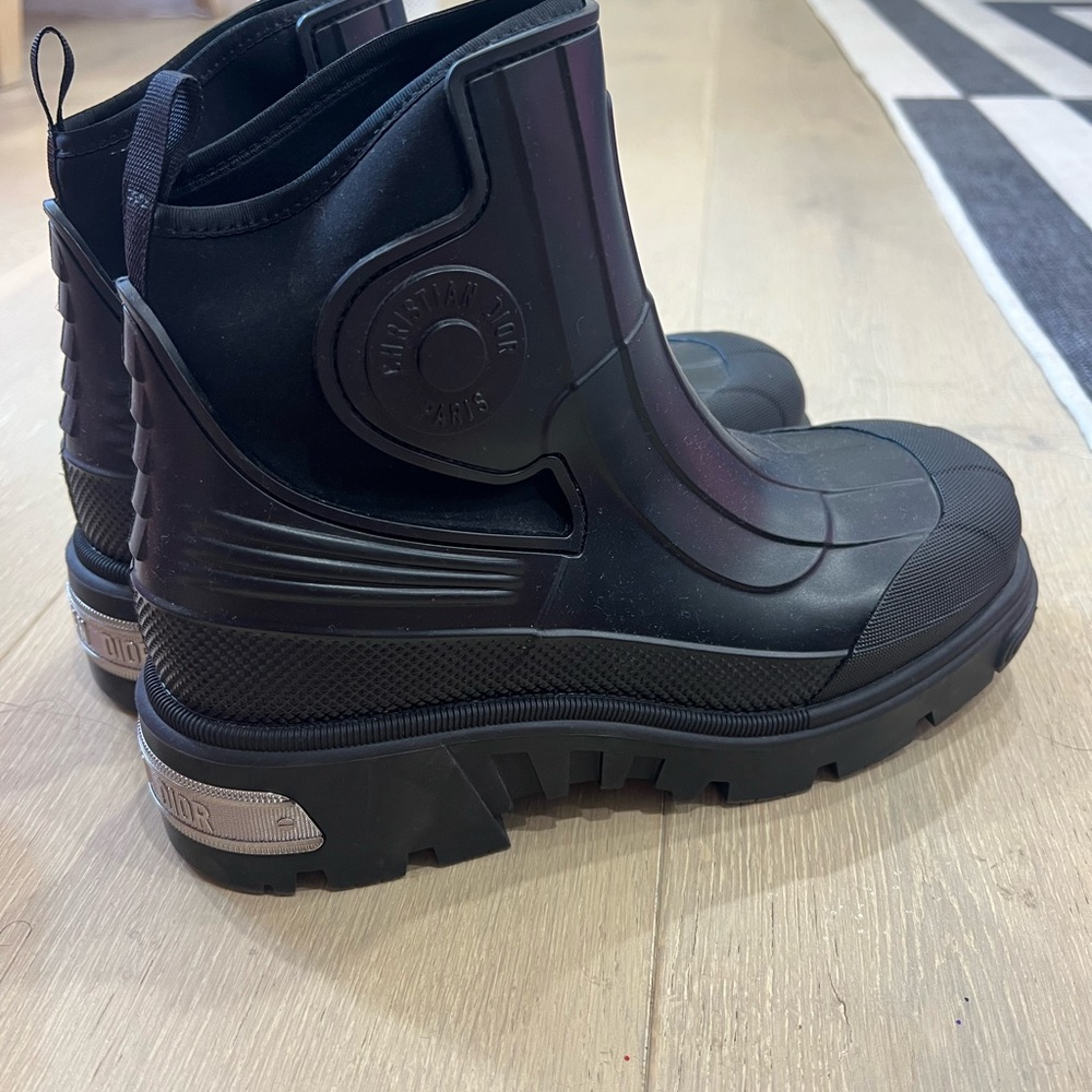 Dior Black Rubber Boots 40